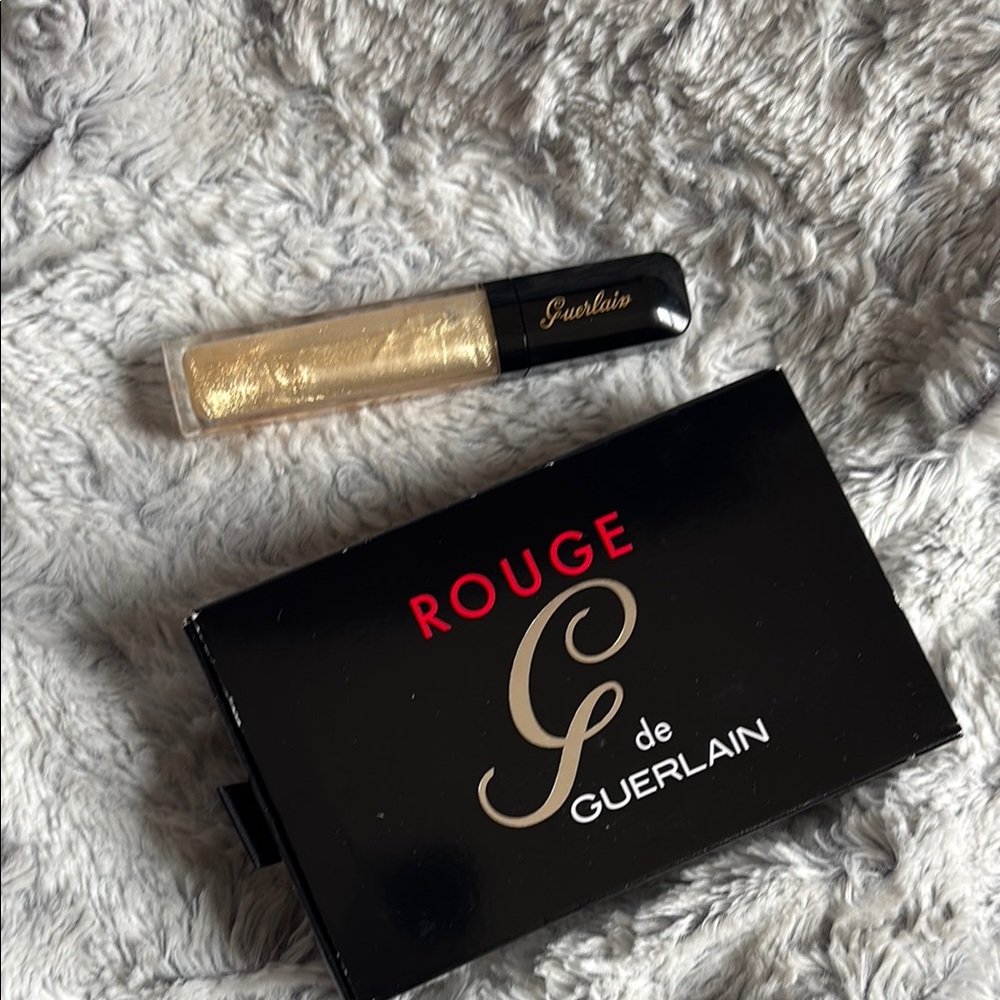Guerlain G de Rouge Gold no 28 and Lip Gloss
